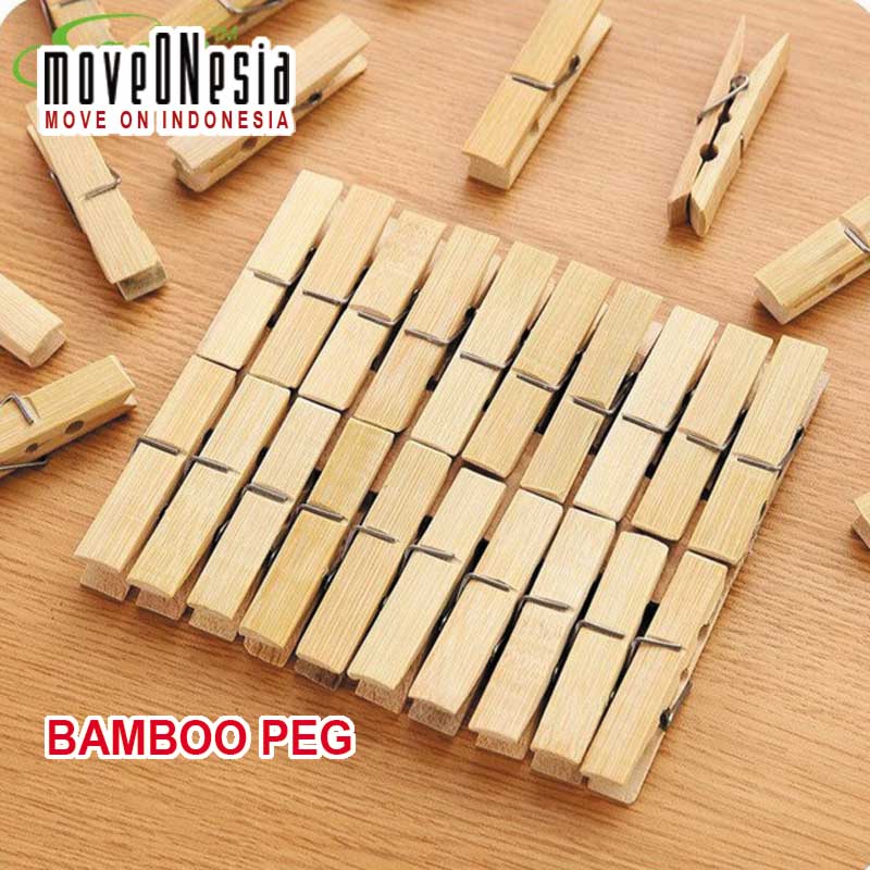 Bamboo Peg Jepitan Jemuran Bambu